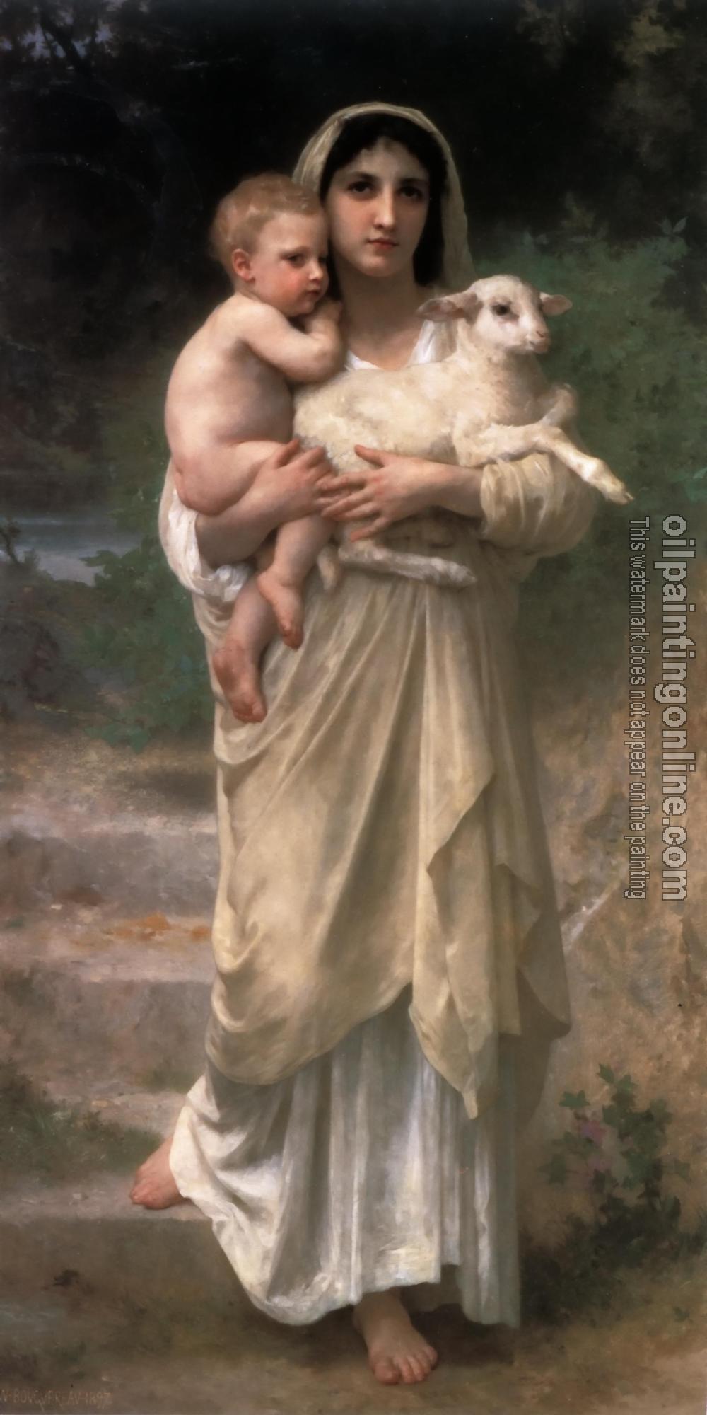 Bouguereau, William-Adolphe - Les agneaux(Lambs)